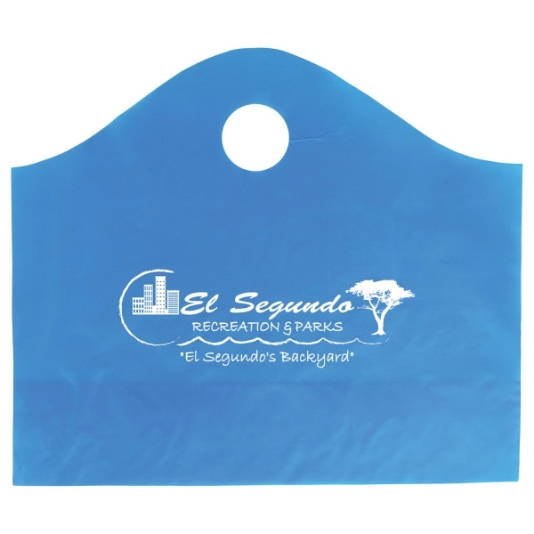 2.25 mil. high density frosted plastic bags with super wave handle... from ASI 75731 PWS / Pacific Western Sales/Cater Line