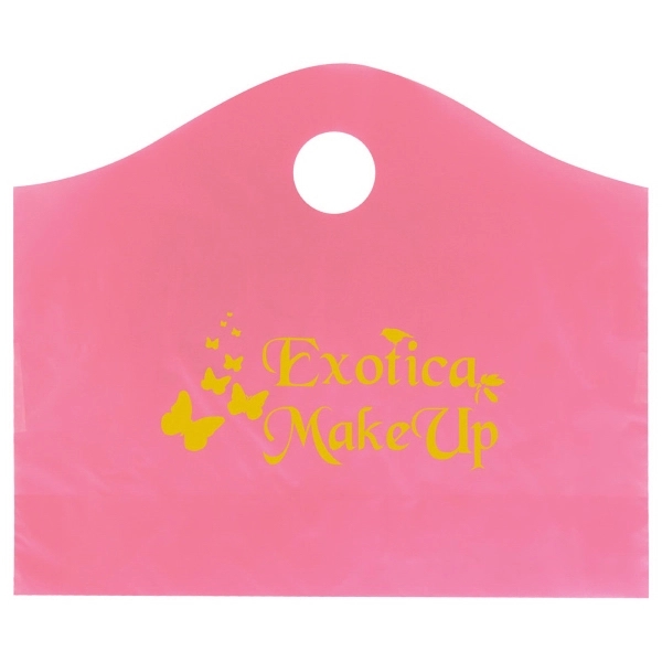 2.25 mil. high density frosted plastic bags with super wave handle... from ASI 75731 PWS / Pacific Western Sales/Cater Line