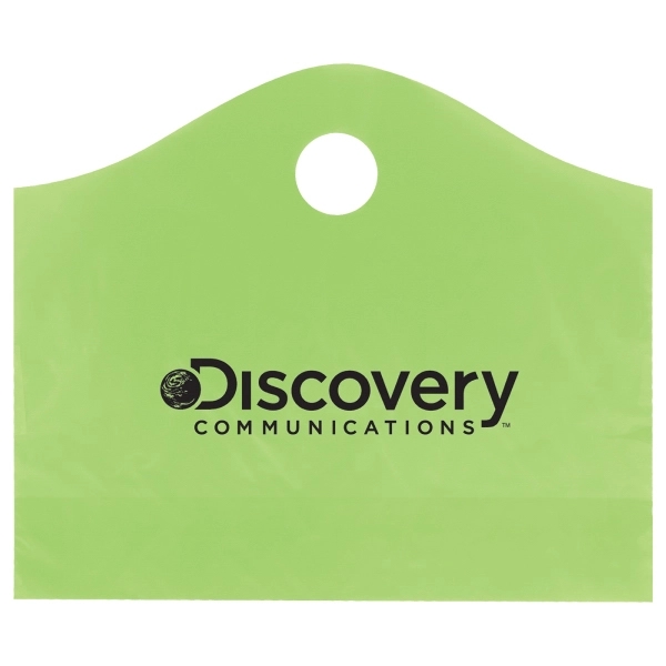 2.25 mil. high density frosted plastic bags with super wave handle... from ASI 75731 PWS / Pacific Western Sales/Cater Line