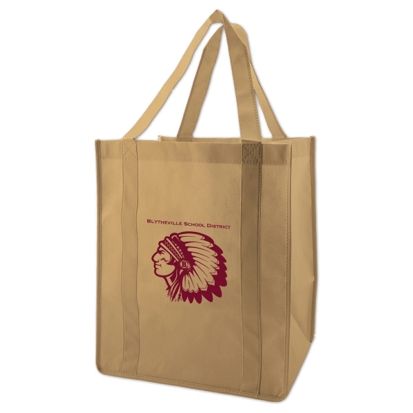 The ultimate grocery tote for any purpose! Made from 100 GSM... from ASI 75731 PWS / Pacific Western Sales/PWS