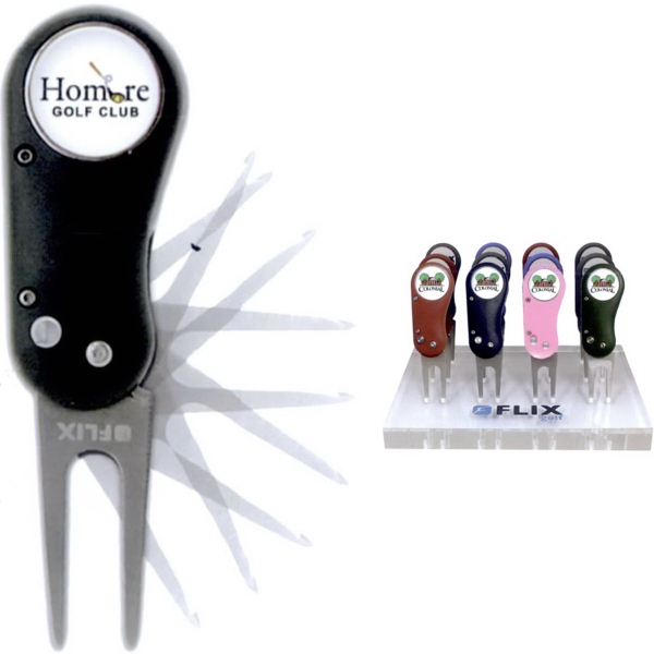 Automatic divot repair tool with ball marker.... from ASI 67961 Lorente LLC / Lorente