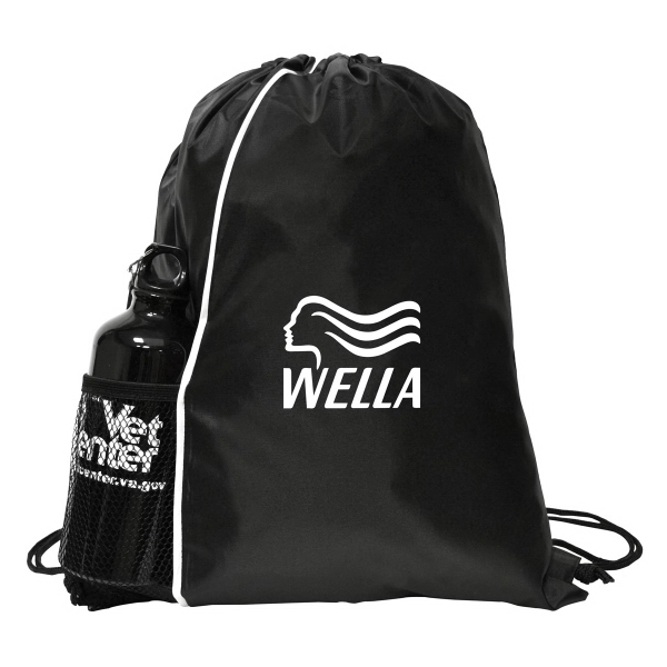 210 Denier sports mesh drawstring bag with a front elastic mesh... from ASI 40544 Binaco / Binaline