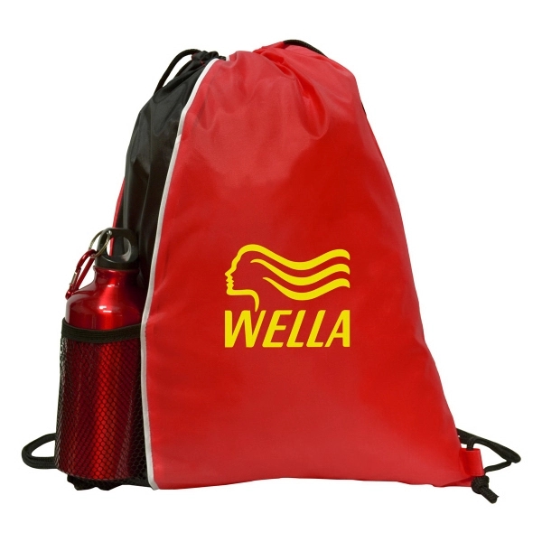 210 Denier sports mesh drawstring bag with a front elastic mesh... from ASI 40544 Binaco / Binaline