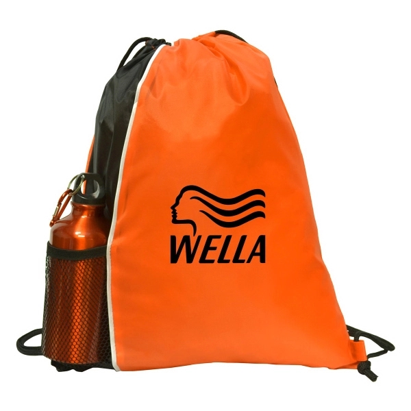 210 Denier sports mesh drawstring bag with a front elastic mesh... from ASI 40544 Binaco / Binaline