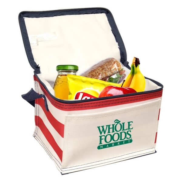 600 Denier polyester insulated cooler bag with a stars and stripes... from ASI 40544 Binaco / Binaline