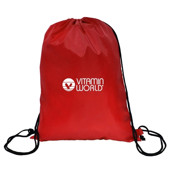 210 Denier drawstring backpack with a large printing area and easily... from ASI 40544 Binaco / Binaline