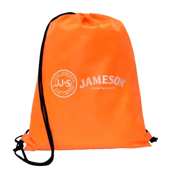 210 Denier drawstring backpack with a large printing area and easily... from ASI 40544 Binaco / Binaline