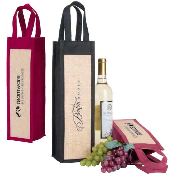 4" x 14" x 4" wine tote made of nonwoven polypropylene... from ASI 88060 Snugz/USA Inc / Sweda®