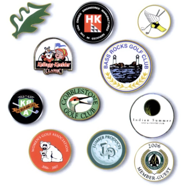 Color Magic Ball Marker with epoxy dome and post on back.... from ASI 67961 Lorente LLC / Lorente