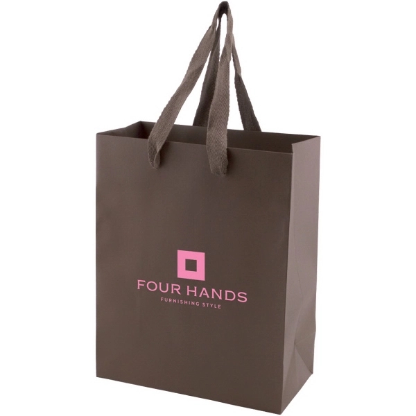 Made from 180 GSM non-laminated white kraft paper, these shopping totes... from ASI 75731 PWS / Pacific Western Sales/Cater Line