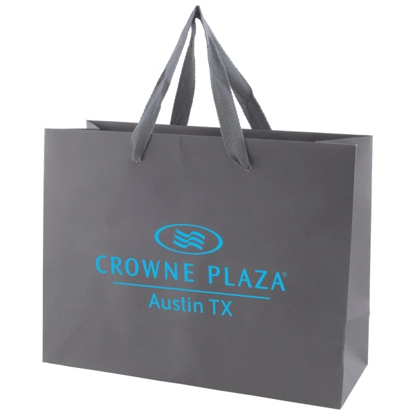 Made from 180 GSM non-laminated white kraft paper, these shopping totes... from ASI 75731 PWS / Pacific Western Sales/Cater Line