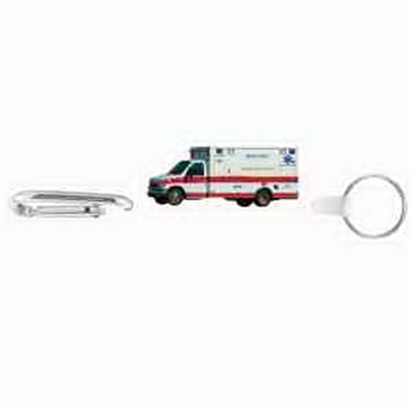 4-color process soft vinyl plastic key clips with 1" split ring.... from ASI 56100 Gemini Ind Inc / Anchor Line®