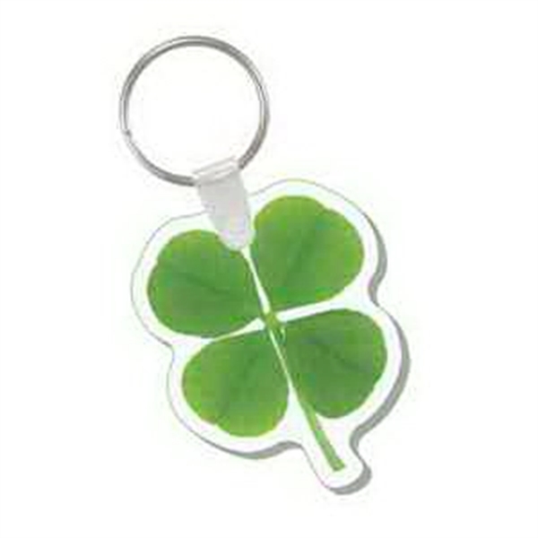 4 Leaf Clover key tag with hand punch and zinc plated... from ASI 56100 Gemini Ind Inc / Anchor Line®