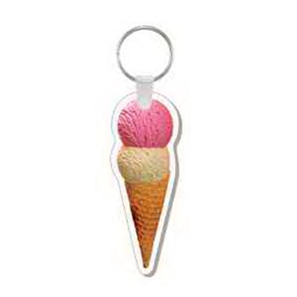 Key tag shaped like an ice cream cone and made of... from ASI 56100 Gemini Ind Inc / Anchor Line®