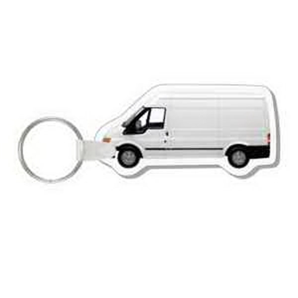 Vinyl plastic key tag in the shape of a commercial van.... from ASI 56100 Gemini Ind Inc / Anchor Line®
