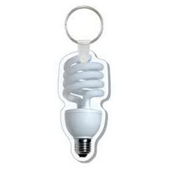 4-color process light bulb shape punch key tag.... from ASI 56100 Gemini Ind Inc / Anchor Line®