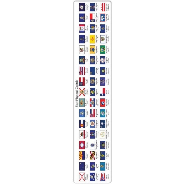 State flags ruler with vibrant colorful images.... from ASI 42393 Budgetcard Inc