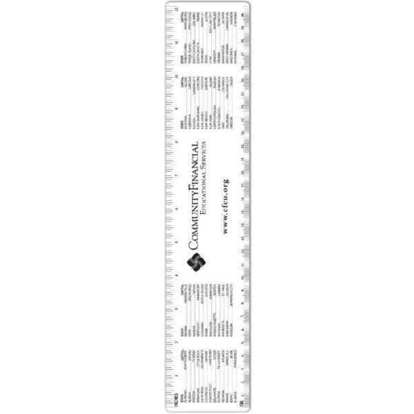 Rulers featuring state capitals.... from ASI 42393 Budgetcard Inc