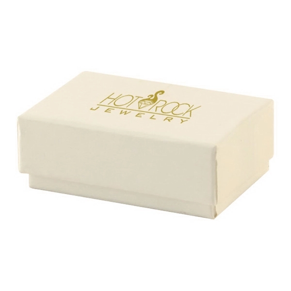 White styles jewelry boxes made with rigid white lined board; filled... from ASI 75731 PWS / Pacific Western Sales/Cater Line