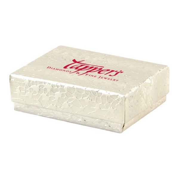 Color tinted kraft jewelry boxes made with rigid white lined board;... from ASI 75731 PWS / Pacific Western Sales/Cater Line