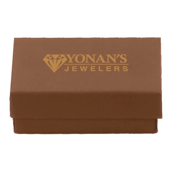 Color tinted kraft jewelry boxes made with rigid white lined board;... from ASI 75731 PWS / Pacific Western Sales/Cater Line