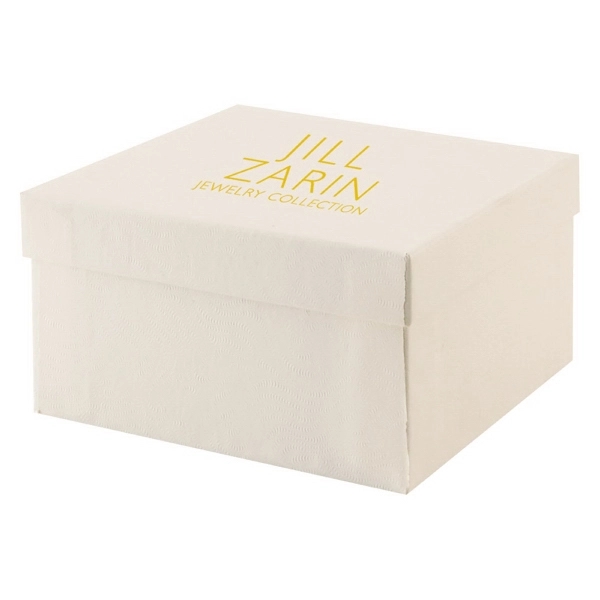 White styles jewelry boxes made with rigid white lined board; filled... from ASI 75731 PWS / Pacific Western Sales/Cater Line