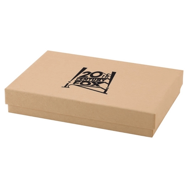 Natural jewelry boxes made with rigid white lined board; filled with... from ASI 75731 PWS / Pacific Western Sales/Cater Line