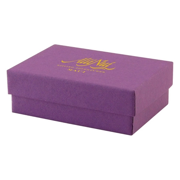 Color tinted kraft jewelry boxes made with rigid white lined board;... from ASI 75731 PWS / Pacific Western Sales/Cater Line