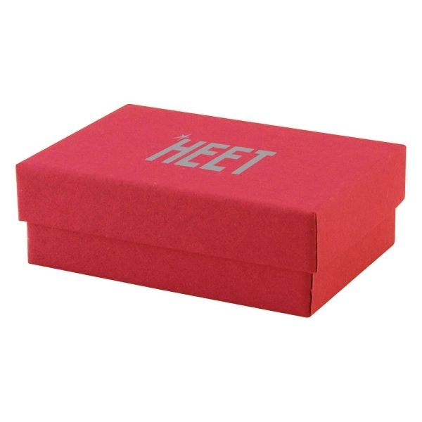 Color tinted kraft jewelry boxes made with rigid white lined board;... from ASI 75731 PWS / Pacific Western Sales/Cater Line