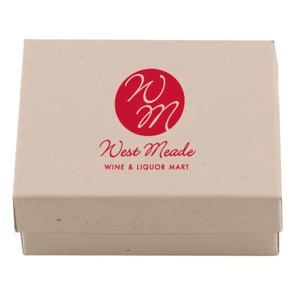 Color tinted kraft jewelry boxes made with rigid white lined board;... from ASI 75731 PWS / Pacific Western Sales/Cater Line