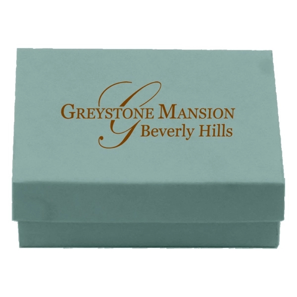 Color tinted kraft jewelry boxes made with rigid white lined board;... from ASI 75731 PWS / Pacific Western Sales/Cater Line