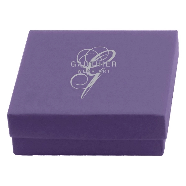 Color tinted kraft jewelry boxes made with rigid white lined board;... from ASI 75731 PWS / Pacific Western Sales/Cater Line