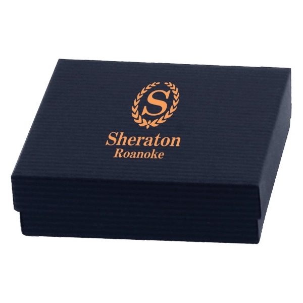Color tinted kraft jewelry boxes made with rigid white lined board;... from ASI 75731 PWS / Pacific Western Sales/Cater Line