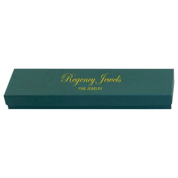 Color tinted kraft jewelry boxes made with rigid white lined board;... from ASI 75731 PWS / Pacific Western Sales/Cater Line