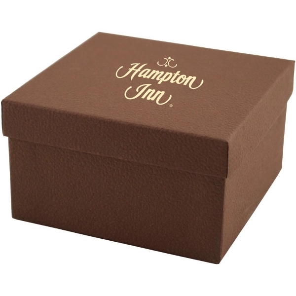 Color tinted kraft jewelry boxes made with rigid white lined board;... from ASI 75731 PWS / Pacific Western Sales/Cater Line