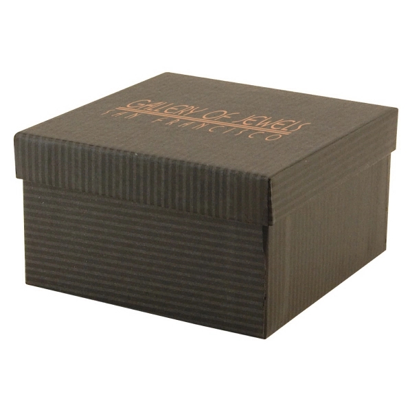 Color tinted kraft jewelry boxes made with rigid white lined board;... from ASI 75731 PWS / Pacific Western Sales/Cater Line