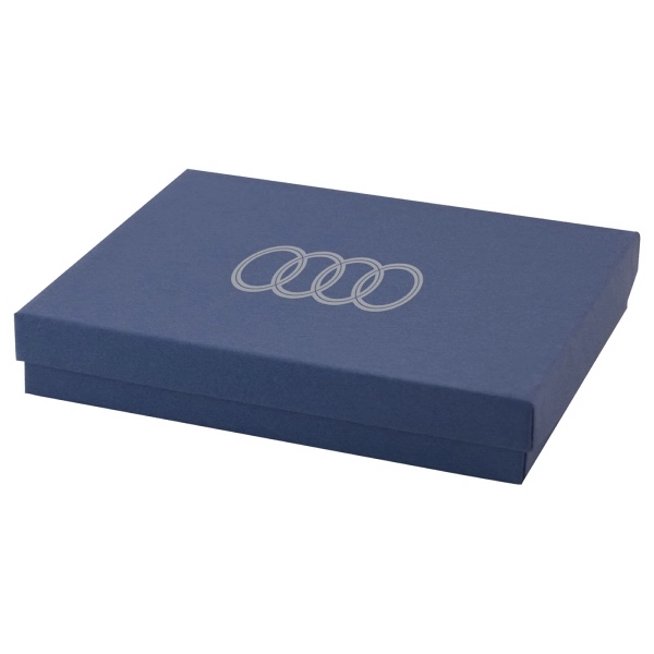 Color tinted kraft jewelry boxes made with rigid white lined board;... from ASI 75731 PWS / Pacific Western Sales/Cater Line