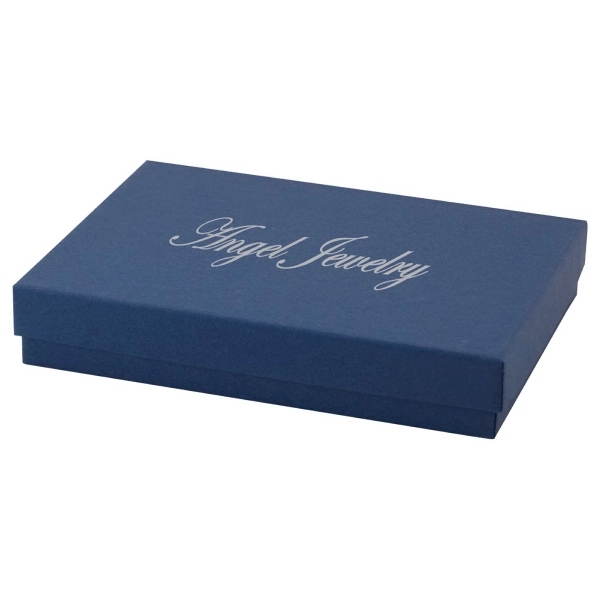 Color tinted kraft jewelry boxes made with rigid white lined board;... from ASI 75731 PWS / Pacific Western Sales/Cater Line