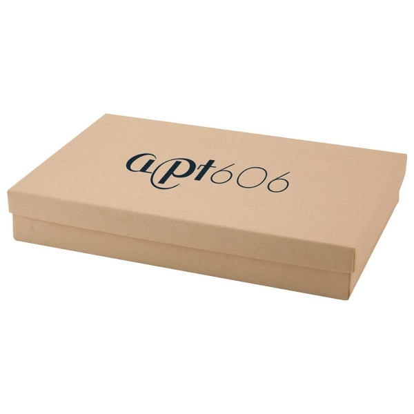 Natural jewelry boxes made with rigid white lined board; filled with... from ASI 75731 PWS / Pacific Western Sales/Cater Line