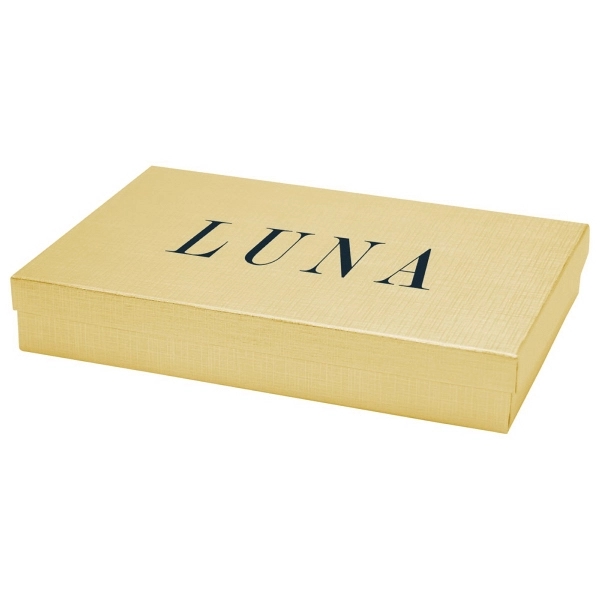 Kraft jewelry boxes made with rigid white lined board; filled with... from ASI 75731 PWS / Pacific Western Sales/Cater Line