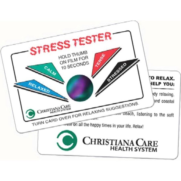 The innovative stress card brings stress relief experience to life by... from ASI 42393 Budgetcard Inc