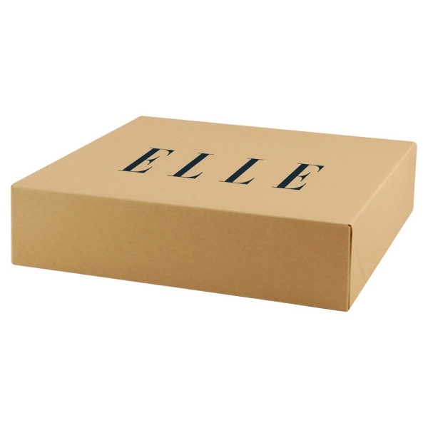 Two piece Natural Kraft Pop-up Gift Boxes fold flat for easy... from ASI 75731 PWS / Pacific Western Sales/Cater Line