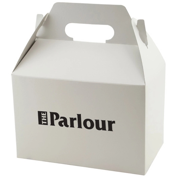 8" x 4.87" x 5.25" gable boxes made of 100% recycled... from ASI 75731 PWS / Pacific Western Sales/Cater Line