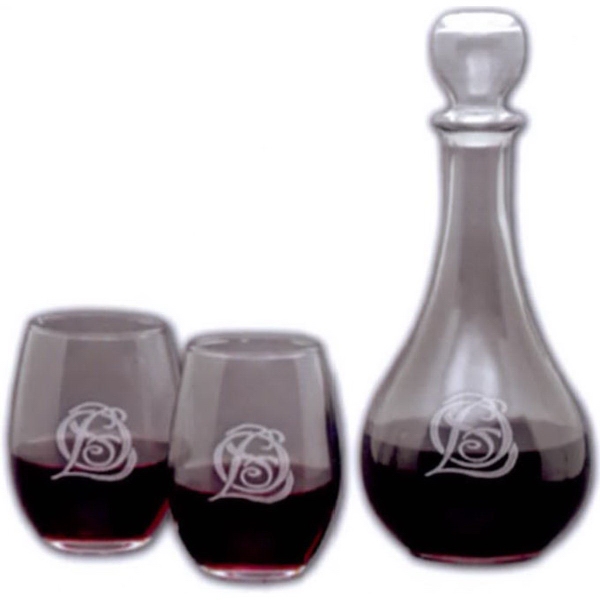 Loto Carafe 5 Piece Set includes 42 oz. Decanter and four... from ASI 67961 Lorente LLC / Lorente