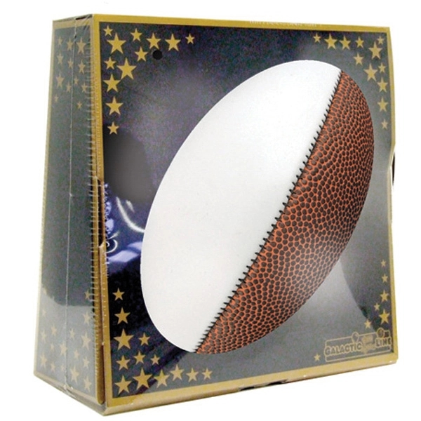 14" full size synthetic leather signature football with white autograph panels.... from ASI 55675 Galaxy Balloons Inc / Galactic Fun Time Line