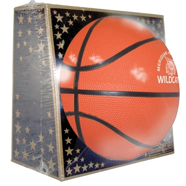 Full size rubber basketball measuring at 29 1/2" in circumference when... from ASI 55675 Galaxy Balloons Inc / Galactic Fun Time Line