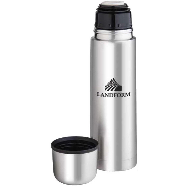 Stainless steel bottle with double-wall insulation, steel lid and carry case.... from ASI 88060 Snugz/USA Inc / Sweda®