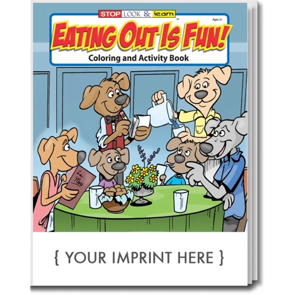 Eating Out Is Fun coloring and activity book.... from ASI 45815 Coloring Book Solutions / Coloring Book Solutions™