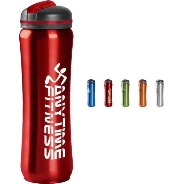 28 oz. BPA free stainless steel water bottle with slim contour... from ASI 88060 Snugz/USA Inc / Sweda®
