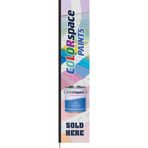 3' x 15' Single Reverse custom square feather flag, made of... from ASI 80228 Quinn